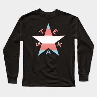 Texas Pride-Trans-Textless Long Sleeve T-Shirt